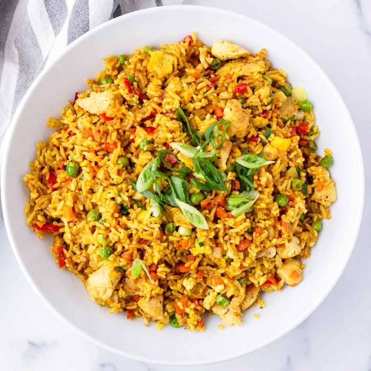 Riz nature au curry